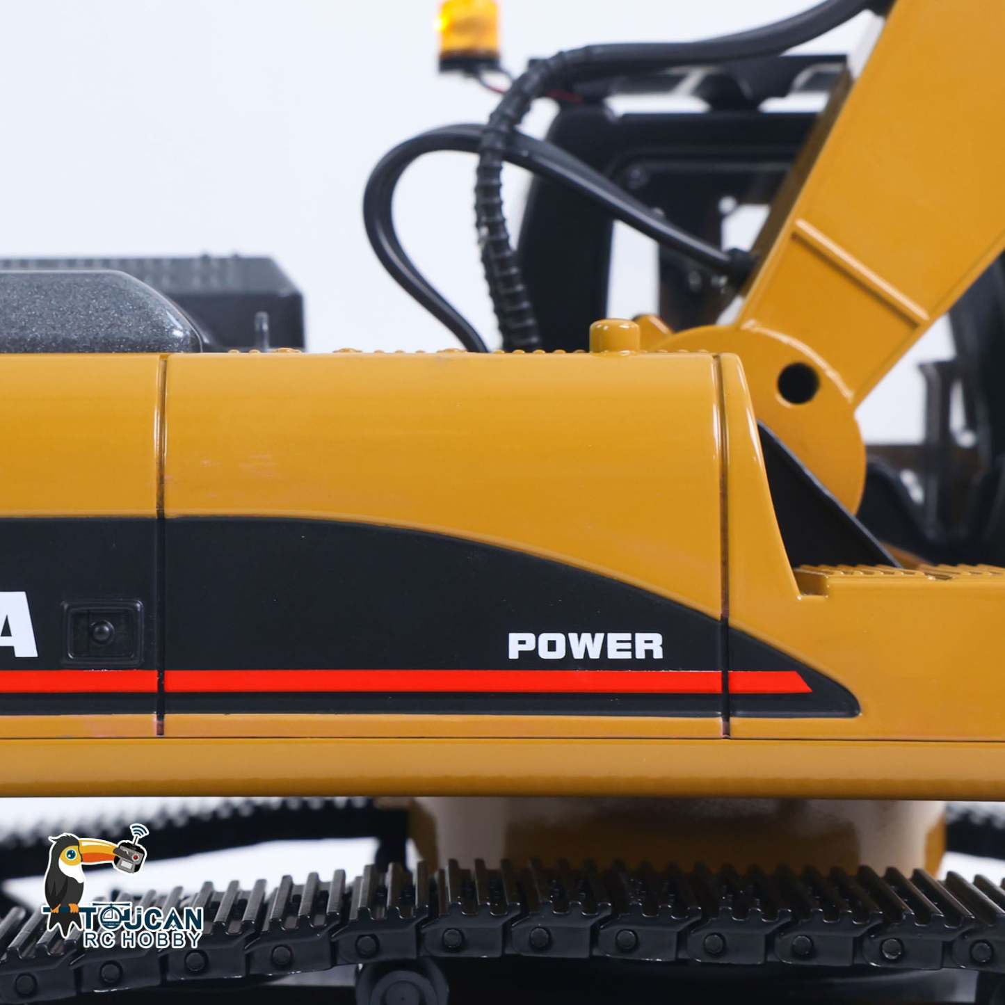 New Upgrade  1/14 Metal Excavator Model Engineering Vehicle 580 Electric Ball Grabber 360 Rotating Shear Claw Sound Lights