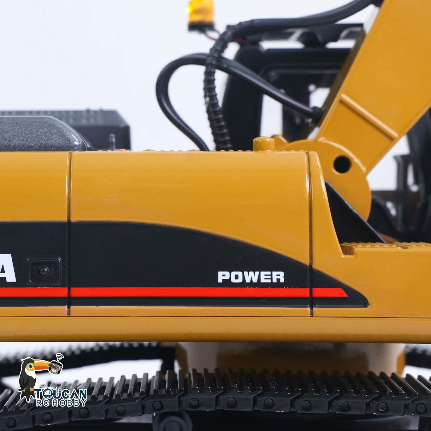 New Upgrade  1/14 Metal Excavator Model Engineering Vehicle 580 Electric Ball Grabber 360 Rotating Shear Claw Sound Lights