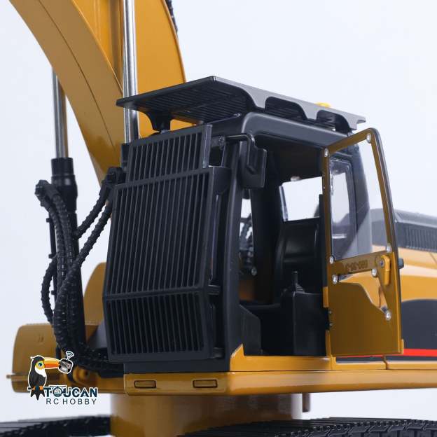 New Upgrade  1/14 Metal Excavator Model Engineering Vehicle 580 Electric Ball Grabber 360 Rotating Shear Claw Sound Lights