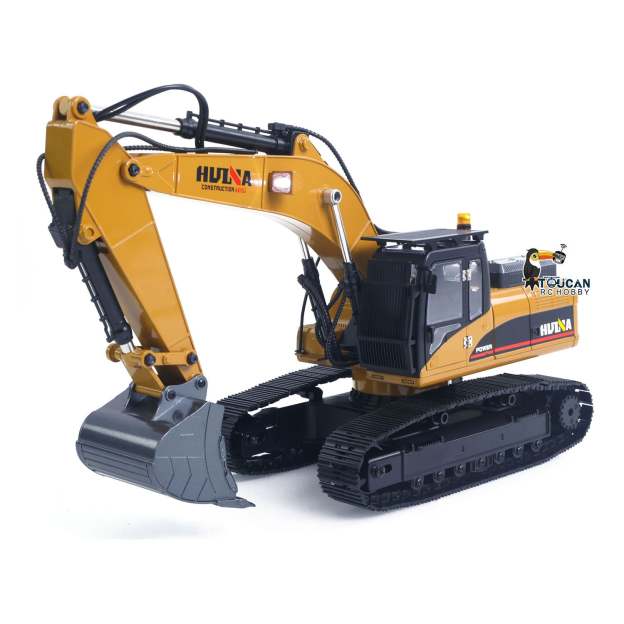 New Upgrade  1/14 Metal Excavator Model Engineering Vehicle 580 Electric Ball Grabber 360 Rotating Shear Claw Sound Lights
