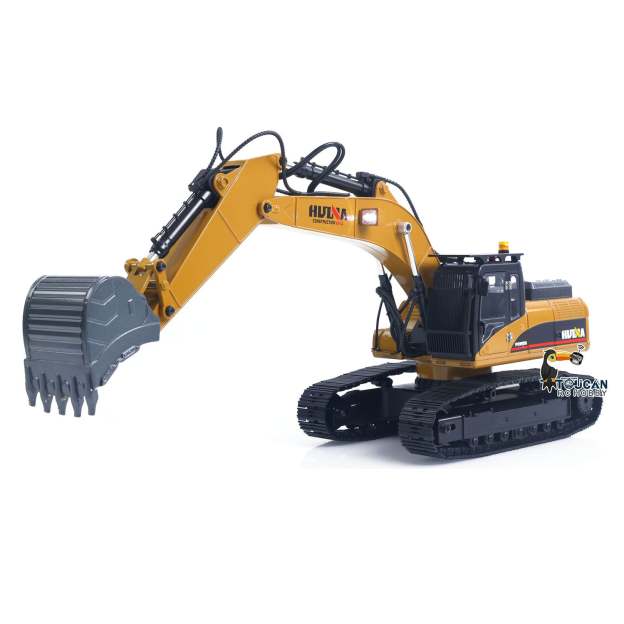 New Upgrade  1/14 Metal Excavator Model Engineering Vehicle 580 Electric Ball Grabber 360 Rotating Shear Claw Sound Lights