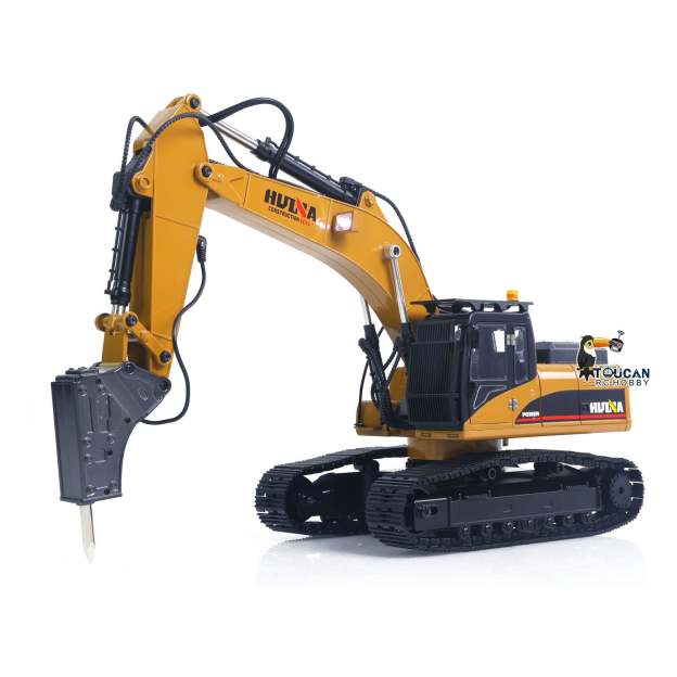 New Upgrade  1/14 Metal Excavator Model Engineering Vehicle 580 Electric Ball Grabber 360 Rotating Shear Claw Sound Lights