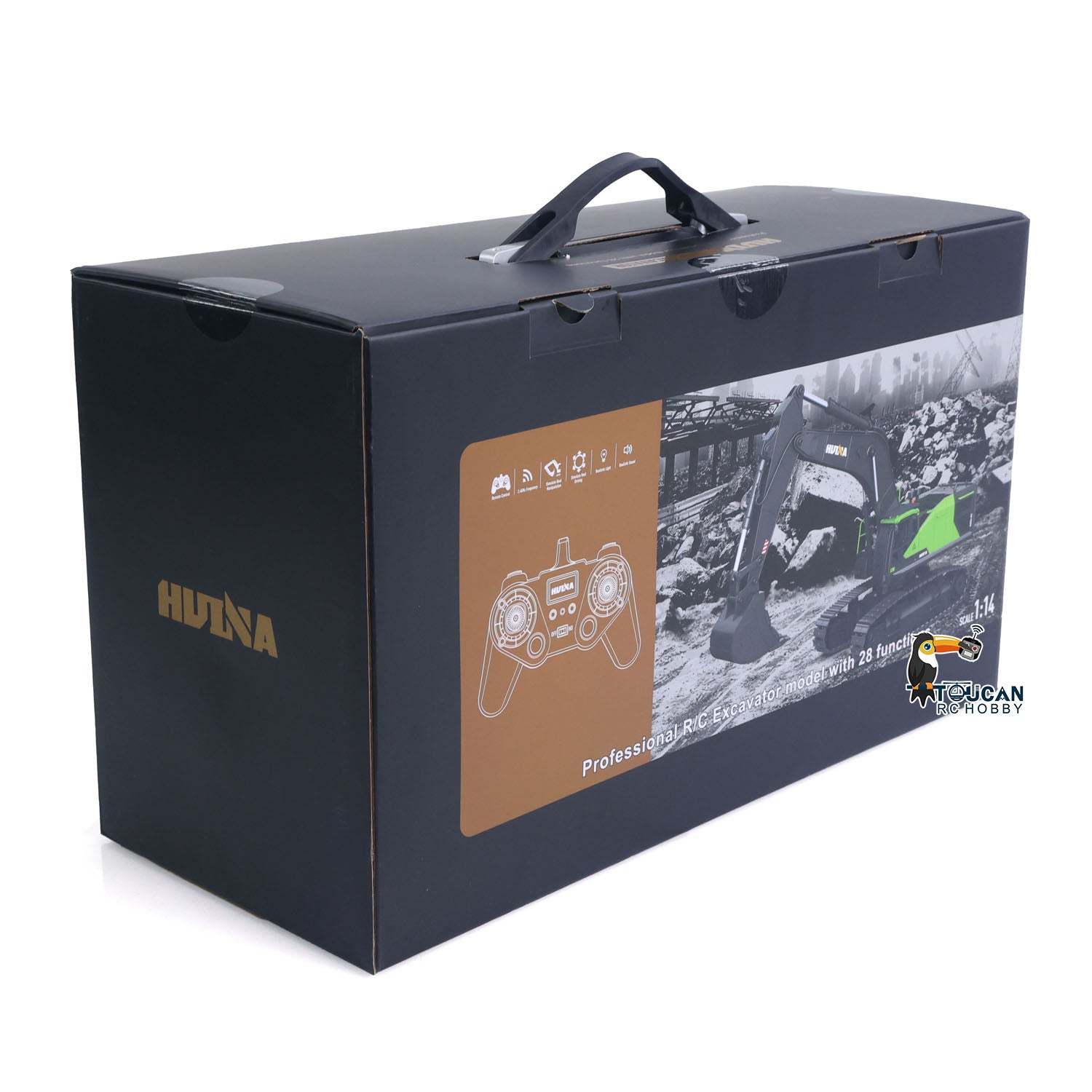  1/14 593 Toys Model RC Excavator Car Gift Battery 2.4G Remote Control 28CH Construction Model