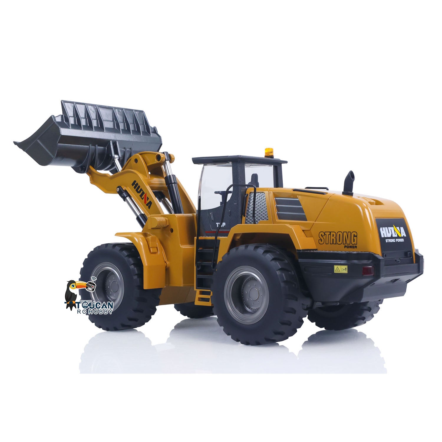 Fast Free Shipping for EU 1/14 HUINA Toys 2.4G 10CH Radio Controlled Loader 1583 Assembled Electric Lifting System Lights Sound RC Construction Vehicles