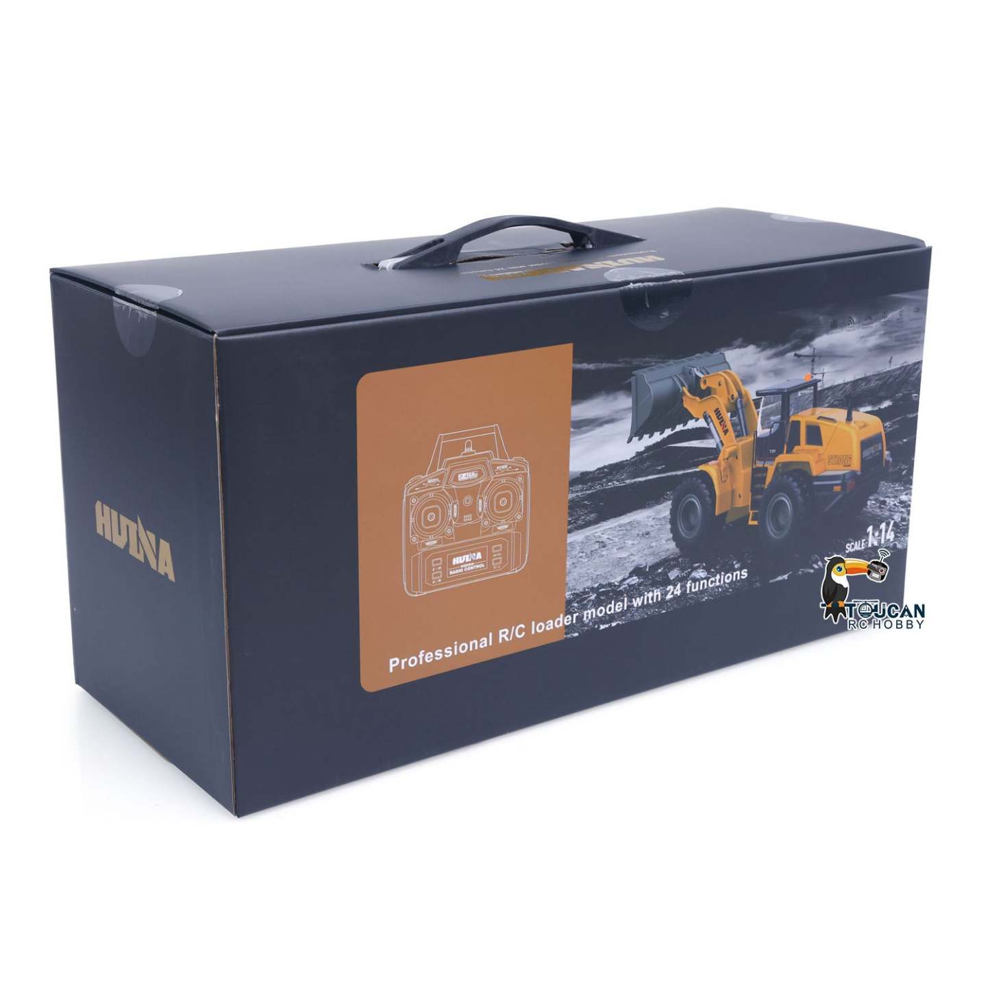 Fast Free Shipping for EU 1/14 HUINA Toys 2.4G 10CH Radio Controlled Loader 1583 Assembled Electric Lifting System Lights Sound RC Construction Vehicles