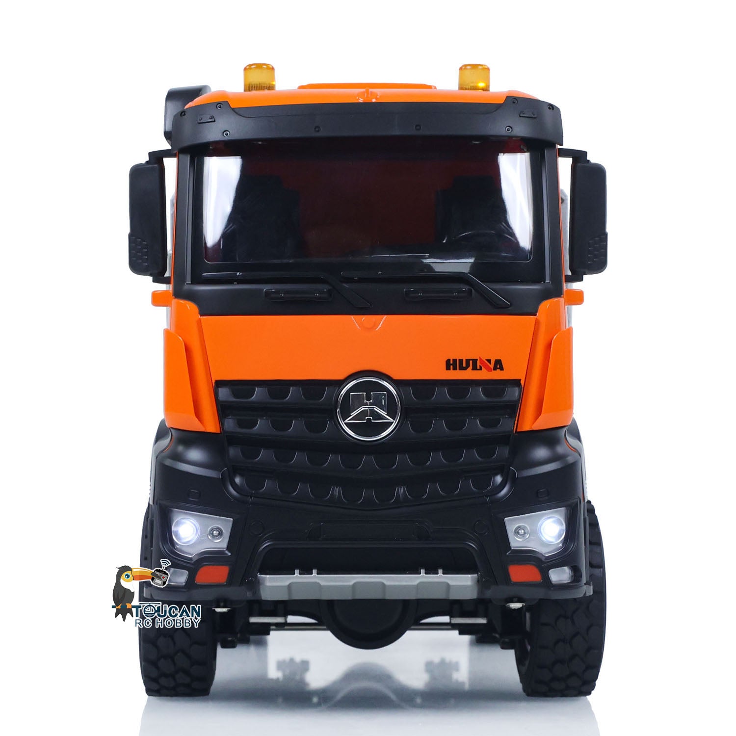 1/14  1598 2.4G Remote Control Dumper 6x6 Engineering Transport Vehicle Lifting Rod Tipper Car Light Sound Battery Toys