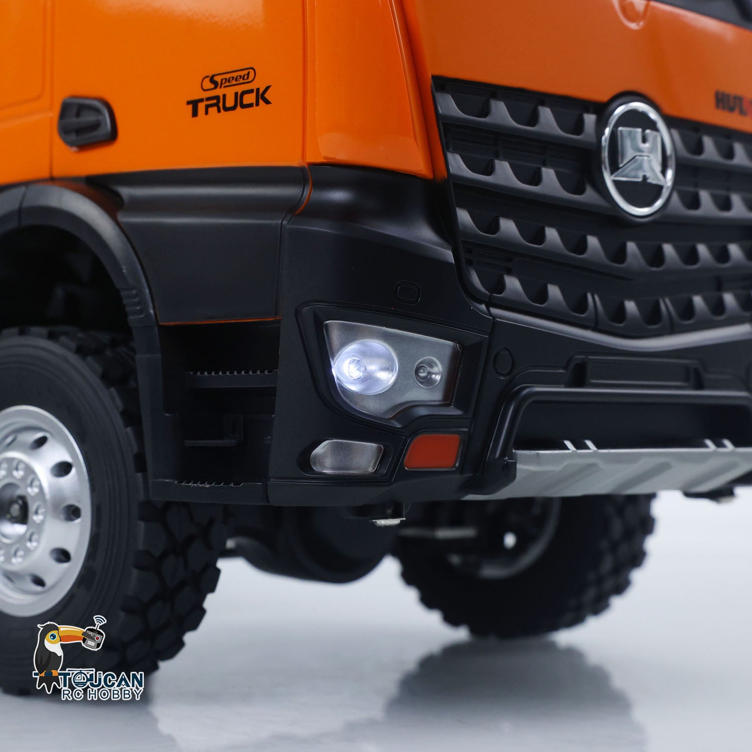 1/14  1598 2.4G Remote Control Dumper 6x6 Engineering Transport Vehicle Lifting Rod Tipper Car Light Sound Battery Toys