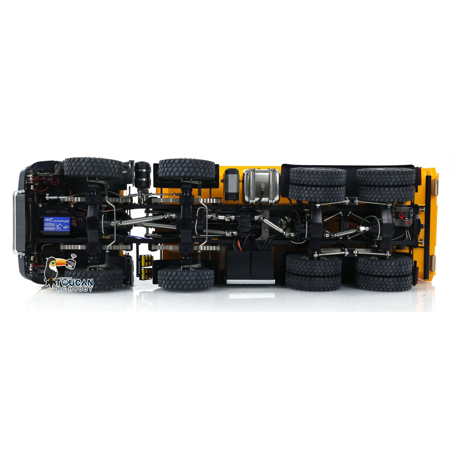 1/14 8X8 RC Hydraulic Dumper Truck K3365 Metal Ready To Run Tipper Remote Control Cars Models DIY Toy ST8 Transmitter