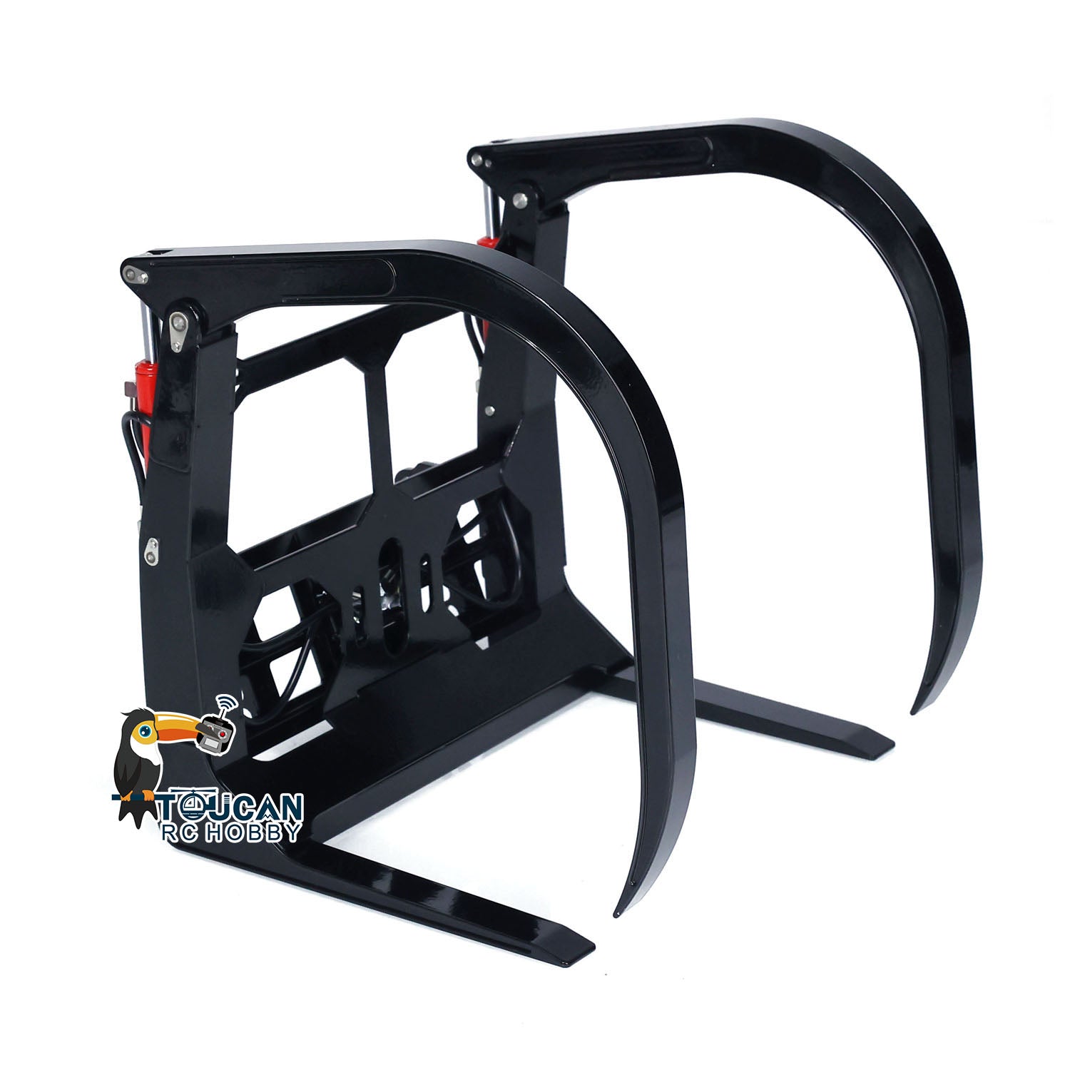 Kabolite Metal Hydraulic Long Short Clamp for 1/14 K988 100S RC Loader Truck Construction Vehicle Hobby Model Attachments Devices