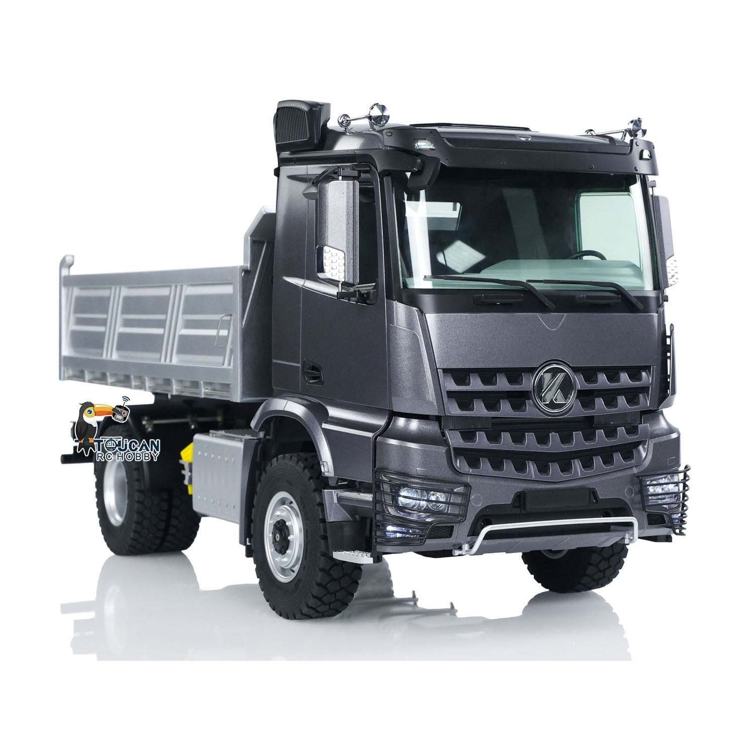 1/14 Scale 5701 RTR RC Dump Truck 4x4 Remote Control Tipper Car Ready To Go With Sound Light Battery Transmitter Model