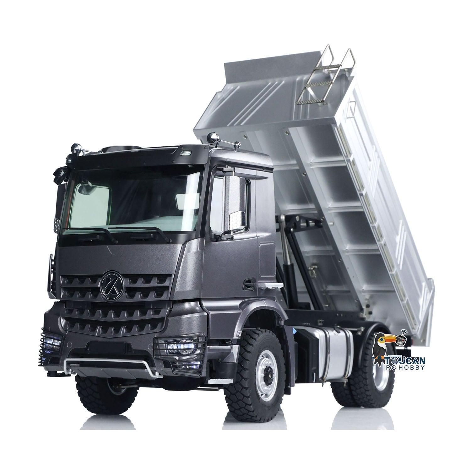 1/14 Scale 5701 RTR RC Dump Truck 4x4 Remote Control Tipper Car Ready To Go With Sound Light Battery Transmitter Model