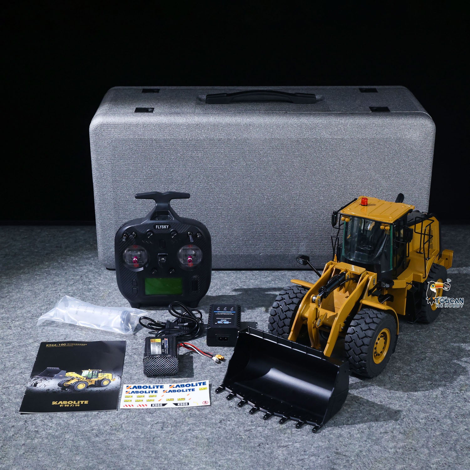IN STOCK K966 2.4G 1/16 Hydraulic RC Loader Radio Control Truck 966 Electric Car DIY Model 7500mAh Battery Light System
