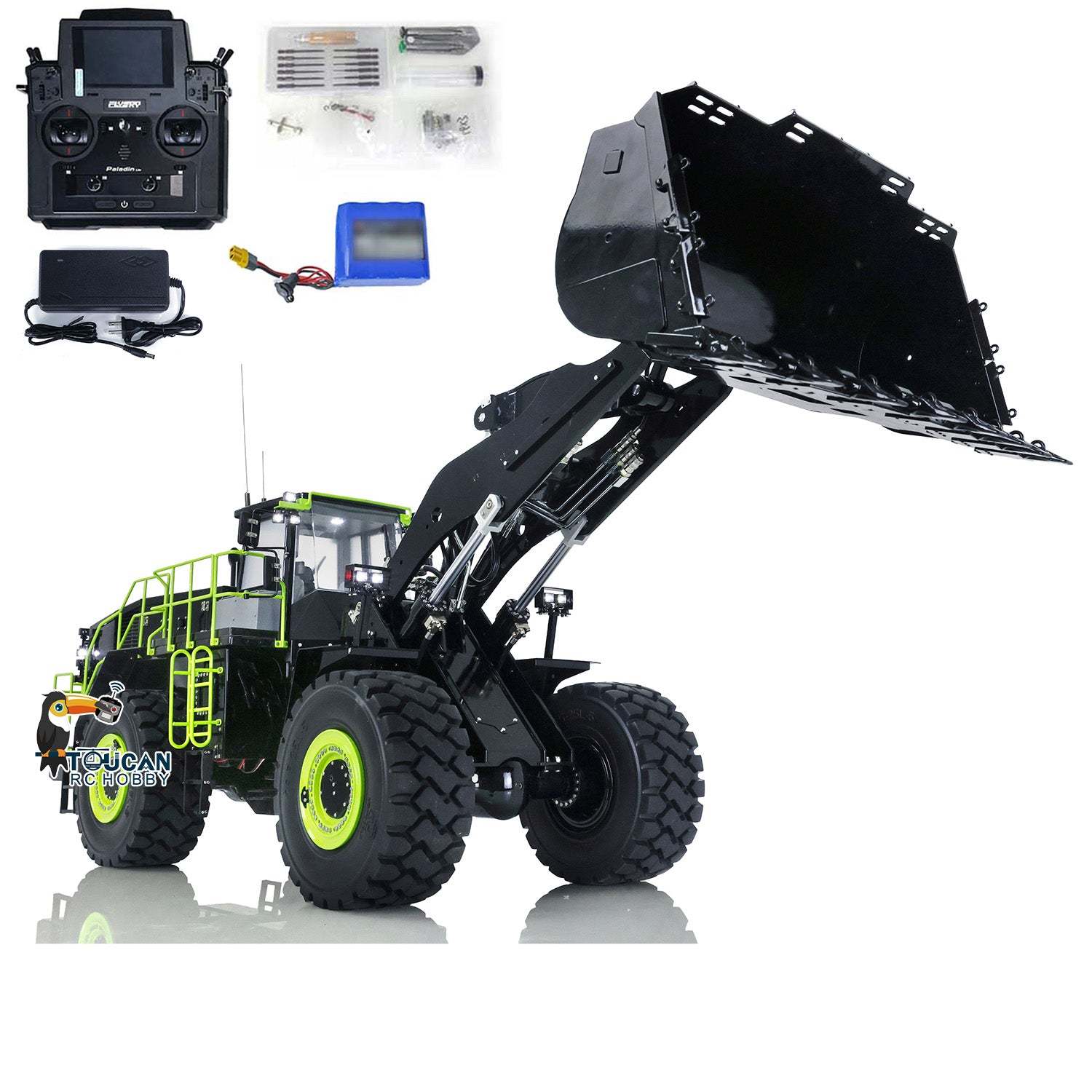 1/14 K988 Hydraulic Heavy Vehicle RC Loader PL18 Lite Radio Control Truck Hobby DIY Model Upgraded Version PL18 Lite