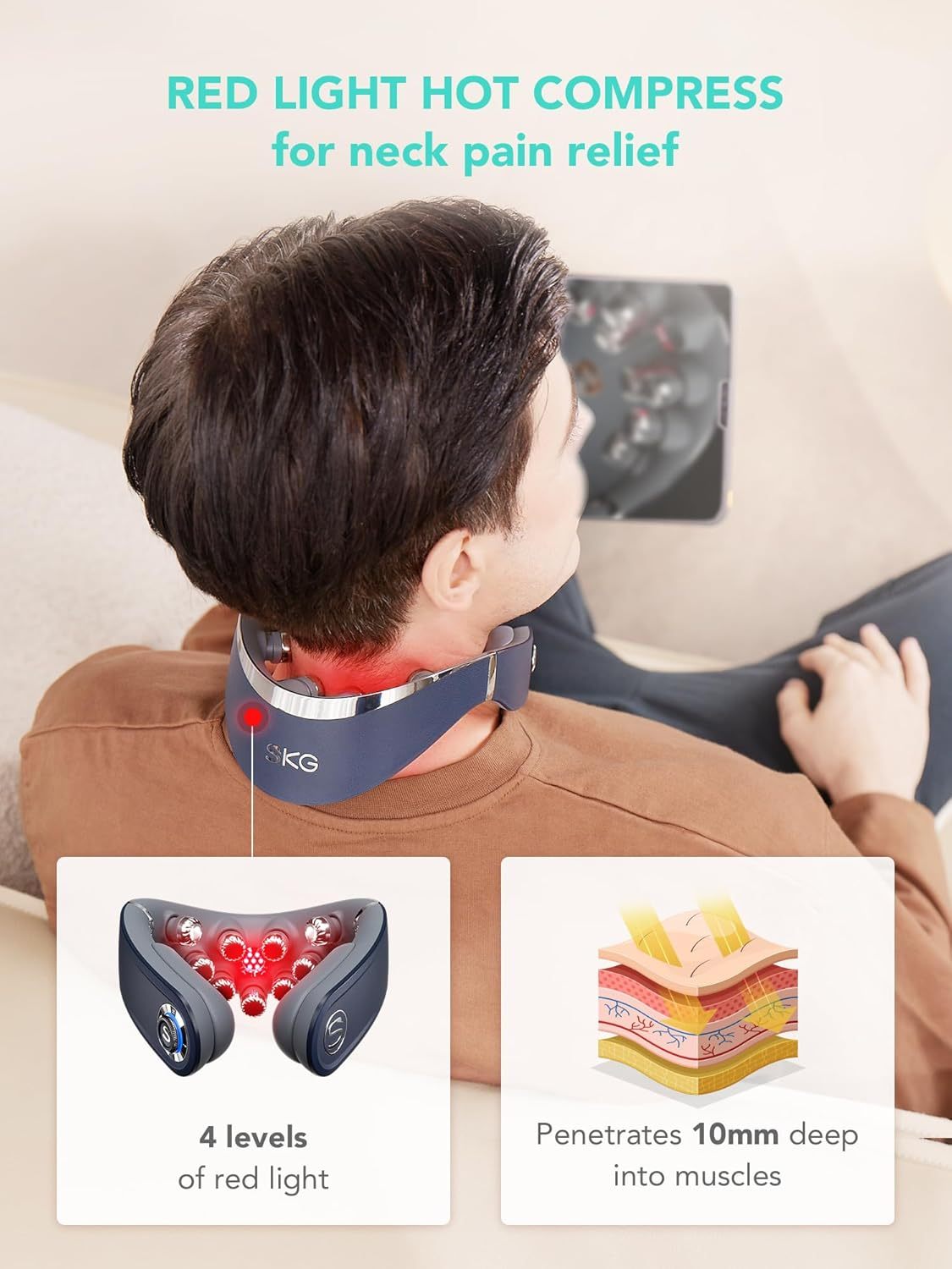  Foldable Neck Massager 