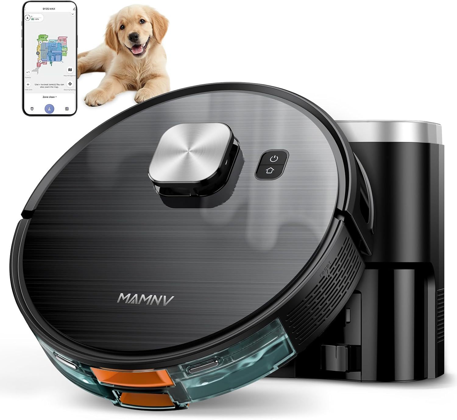 Robot Vacuum and Mop Combo, 2 in 1 Robotic Vacuum Cleaner with Schedule, App/Alexa/Voice Control, Slim 2.87", Self-Charging, 2300 Pa Suction & Long Runtime, Ideal for Hard Floor, Pet Hair, Carpet