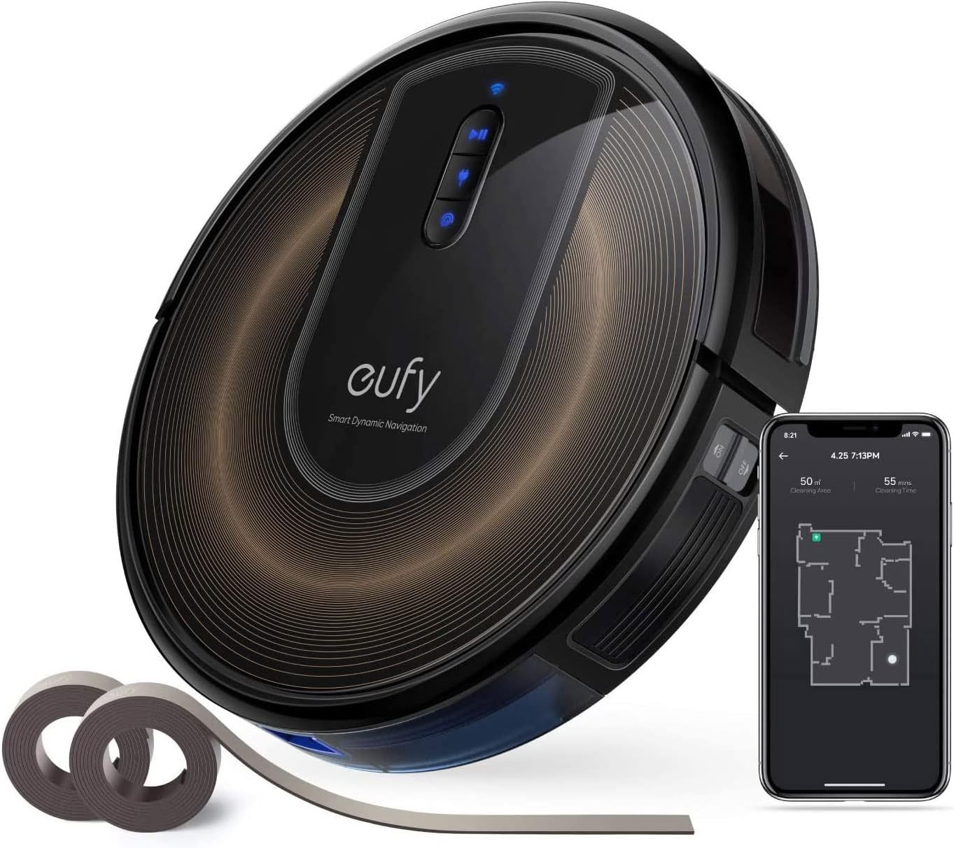 eufy Robot Vacuum Omni S1 Pro, HydroJet System with Roller Mop, Robot Vacuum and Mop Combos, Eco-Clean Ozone, Incrediable Suction, Obstacle Avoidance, Auto Mop Washing & Drying, Self-Emptying