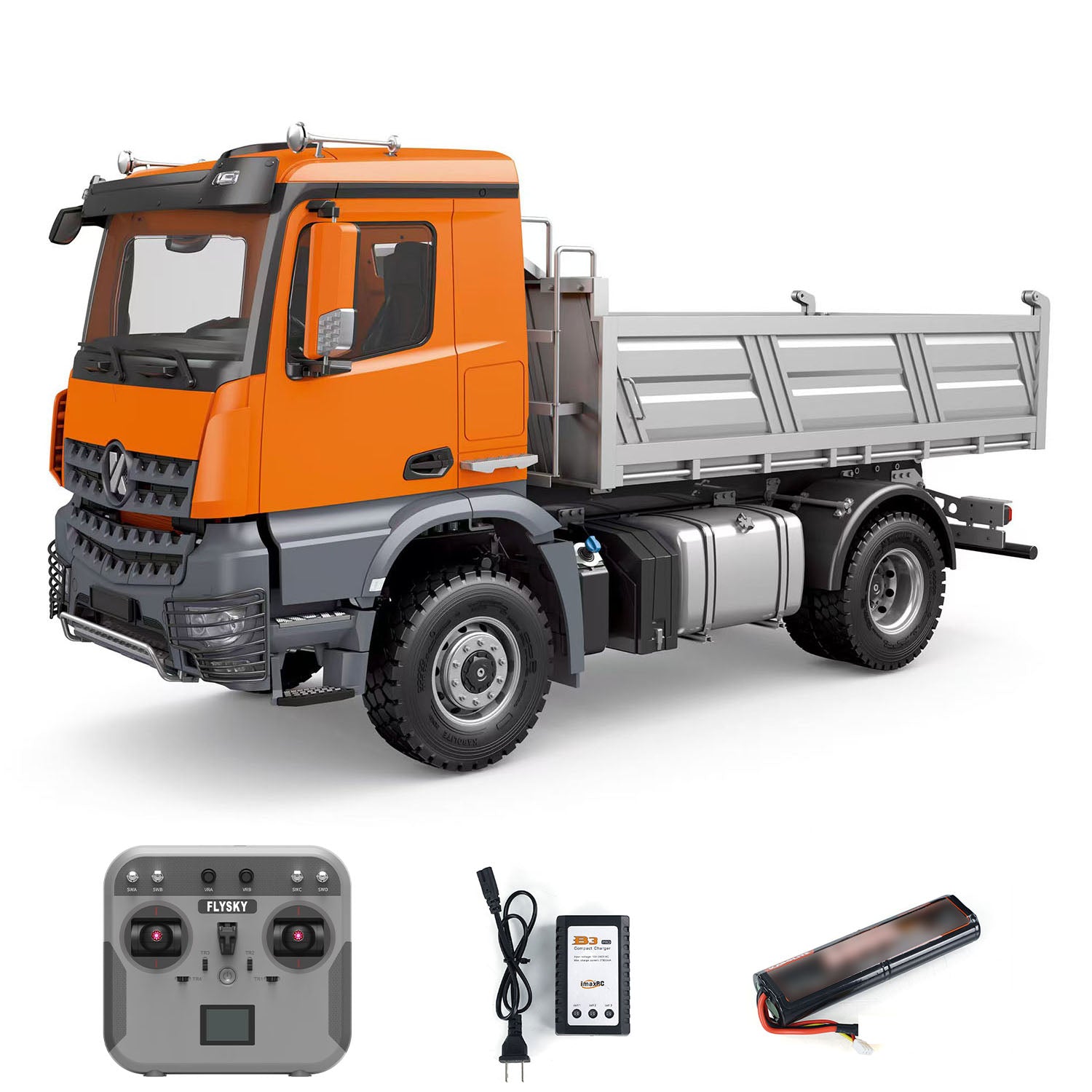 1/14 Scale 5701 RTR RC Dump Truck 4x4 Remote Control Tipper Car Ready To Go With Sound Light Battery Transmitter Model