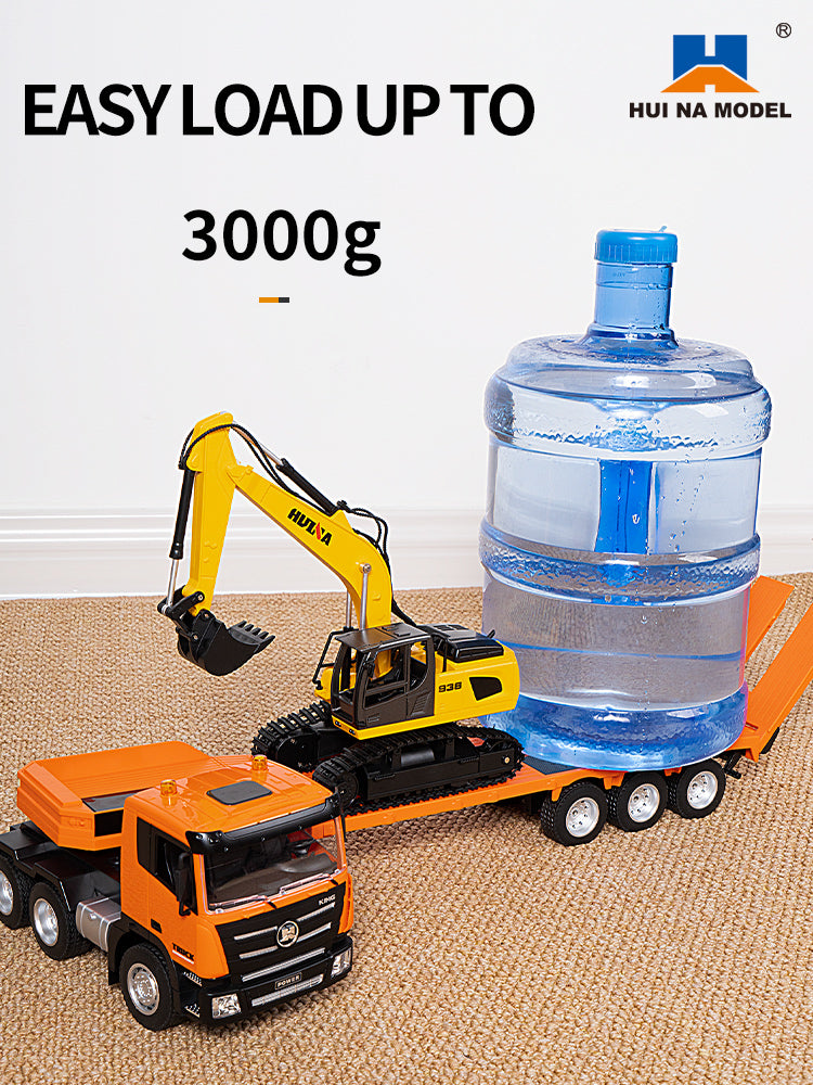 1:18  1319 RC Tractor Truck Remote Control Excavator Flatbed Trailer 2.4G Radio Model Battery