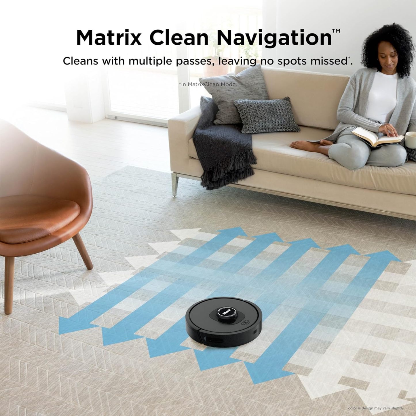 Shark AV2501S AI Ultra Robot Vacuum, with Matrix Clean, Home Mapping, 30-Day Capacity HEPA Bagless Self Empty Base, Perfect for Pet Hair, Wifi, Dark Grey