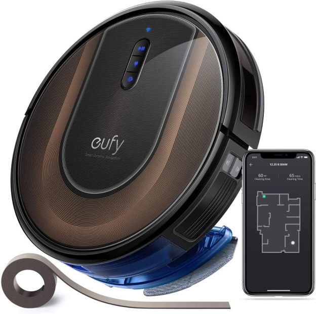 eufy Robot Vacuum 3-in-1 E20,with Versatile Stick and Handheld Vacuum Cleaner Combo,Self Emptying Up to 75 Days,Max 30,000Pa,Smart Obstacle Avoidance,Pro-Detangle,Ideal for Carpet,Crevices,Stairs