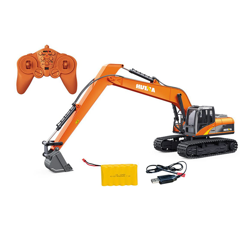1/14 1551 RC Excavator Model Toys 15CH 2.4G Remote Control Construction Model 400MAH Battery Gifts