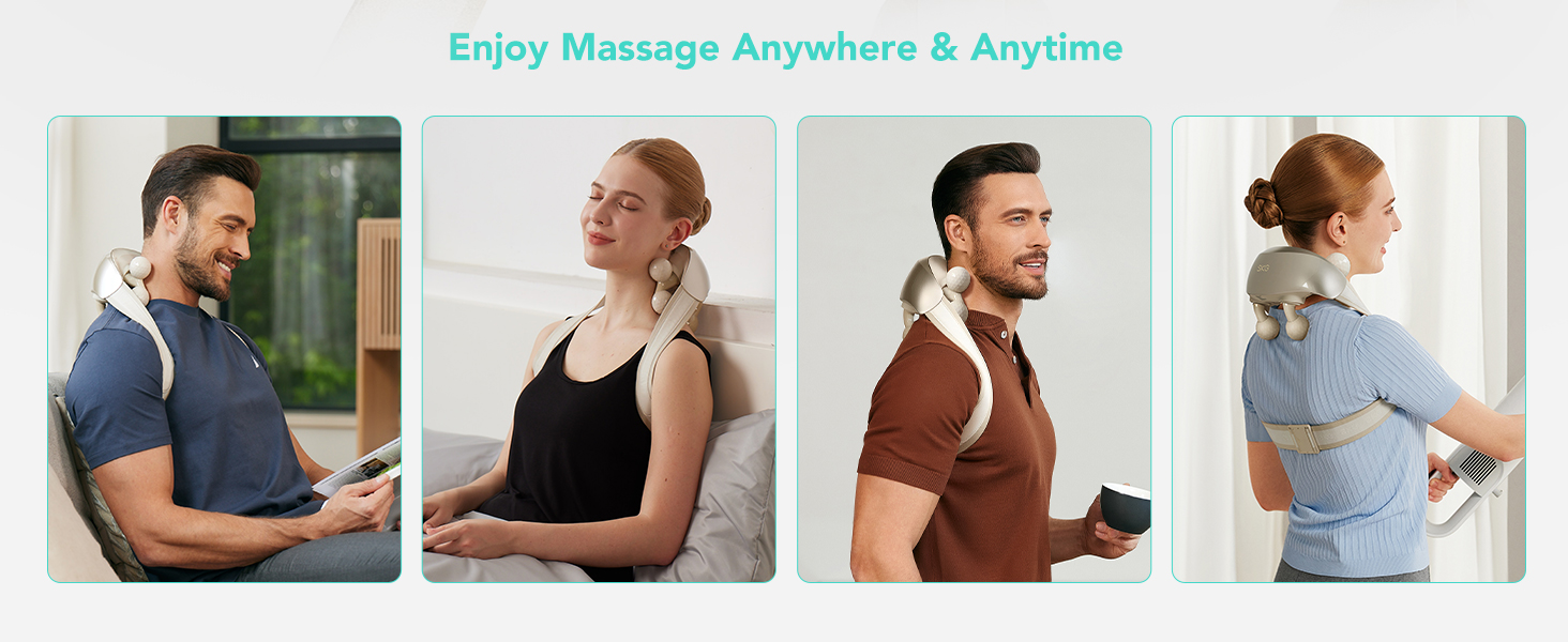neck and shoulder massager with heat