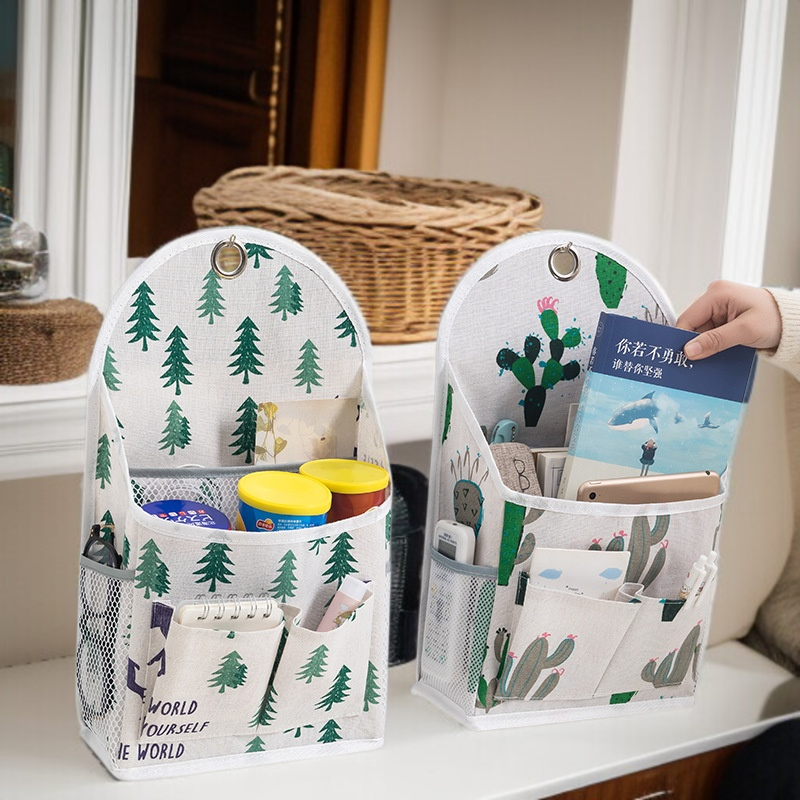 Detalle del material resistente de la bolsa colgante