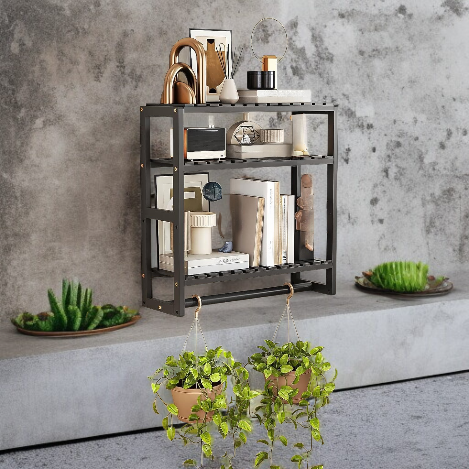 Modern fali polc fűszerek és kozmetikumok tárolására