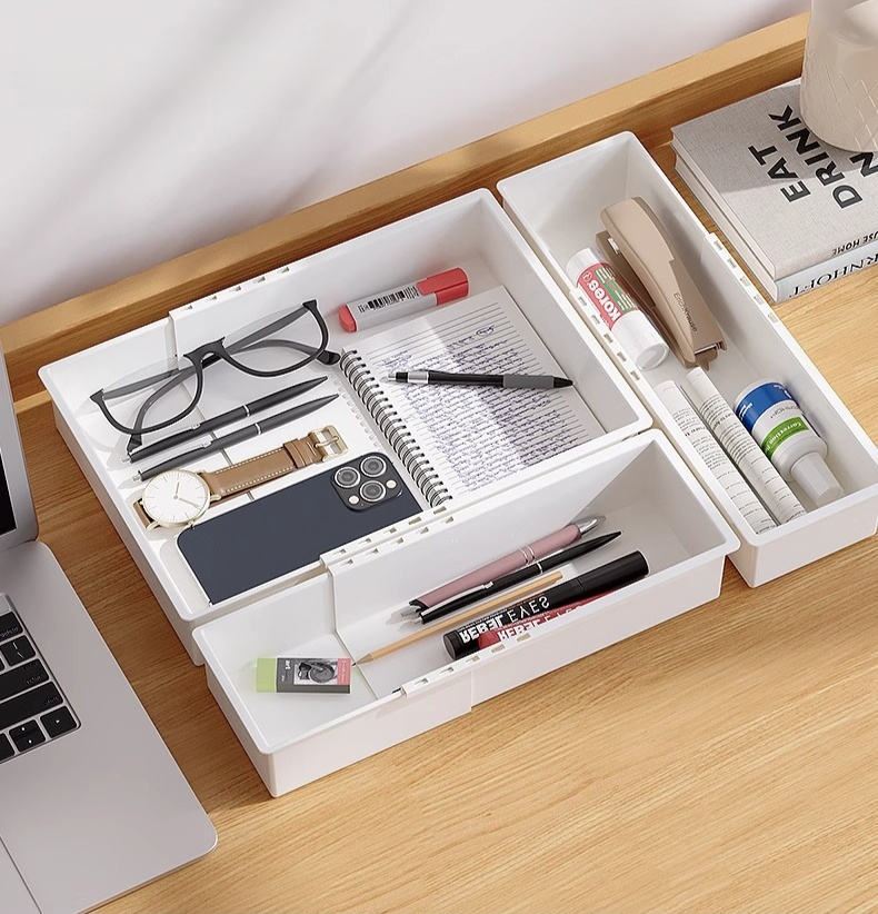 Állítható méretű fiókrendszerező részletes képe