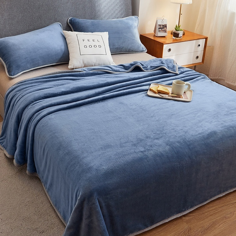 Jednolůžková deka zateplená, sametová přikrývka na zimu