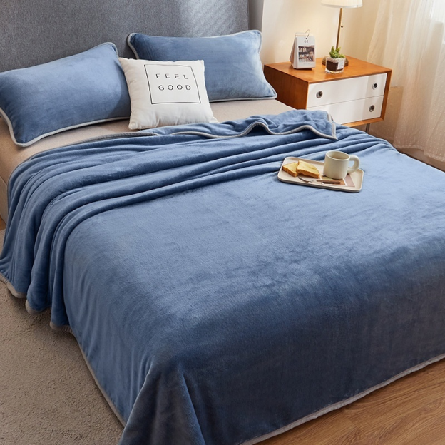 Jednolůžková deka zateplená, sametová přikrývka na zimu