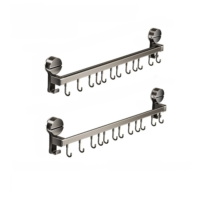 Multifunkční věšák do kuchyně, barva zbraně šedá