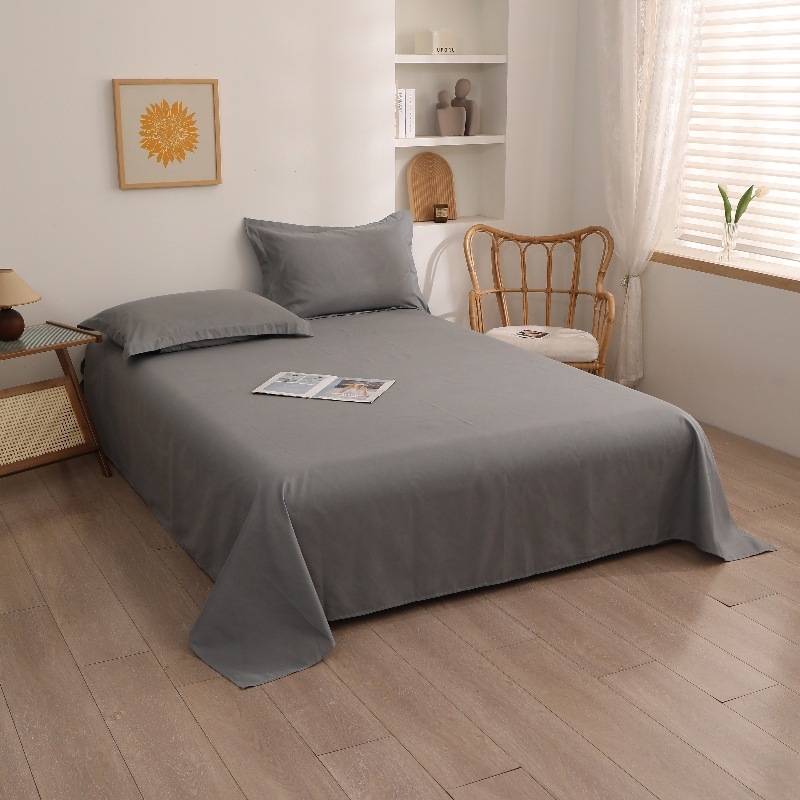 Čeština: Prostěradlo z kartáčované a prané bavlny s aktivním tiskem a barvením