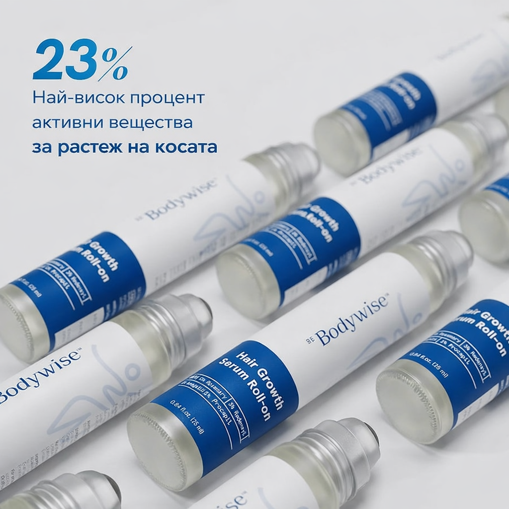 Be Bodywise Премиум ролков серум за стимулиране растежа на косата