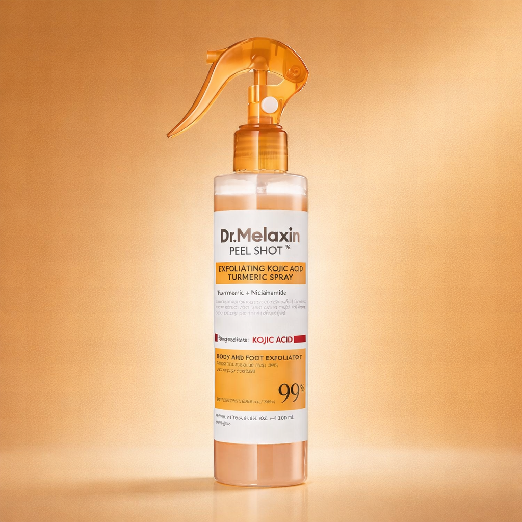 **【Официален Dr. Melaxin】** **Peel Shot спрей за грижа за кератина с коджикова киселина и куркума – 200 мл**