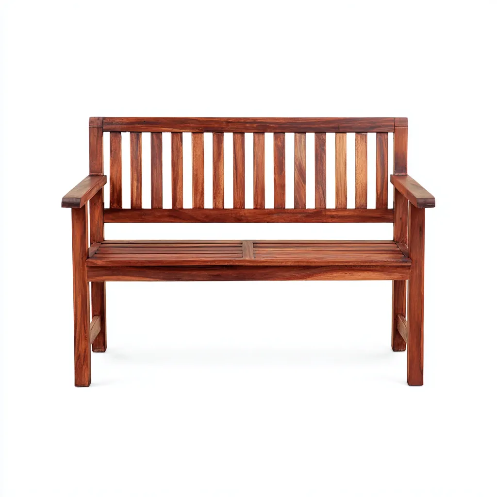 Panca da giardino in legno di acacia 130x60x90 cm - marrone rossastro - adatta per esterni - design classico-Homeixe