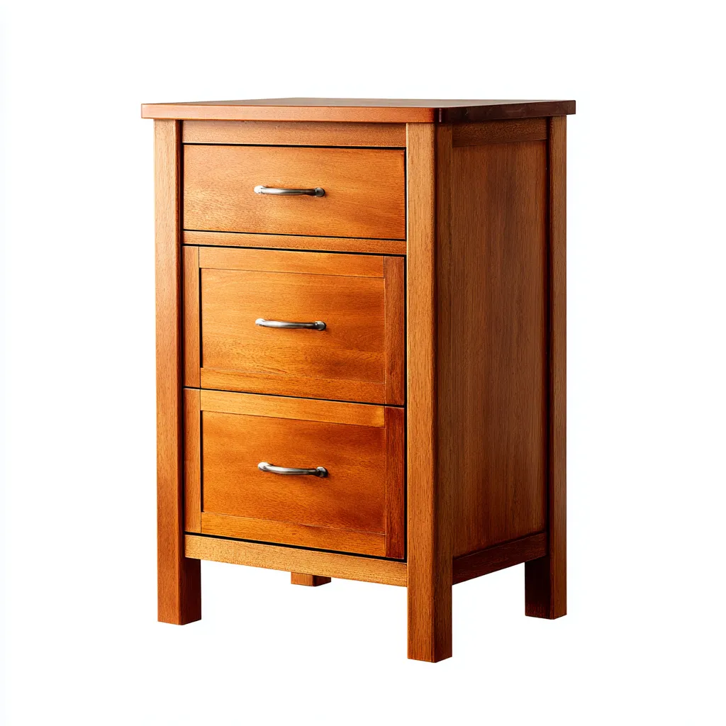 Armadio per ufficio in legno massello - 40x45x75 cm - colore noce - design classico-Comfyify