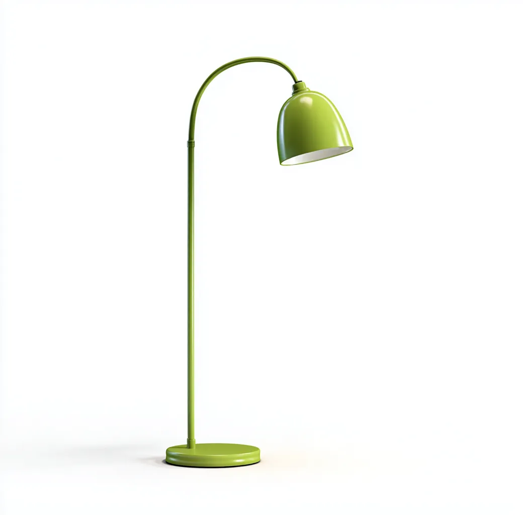 Lampada da terra metallo - 25x25x150 cm - verde - design moderno-Comfyify