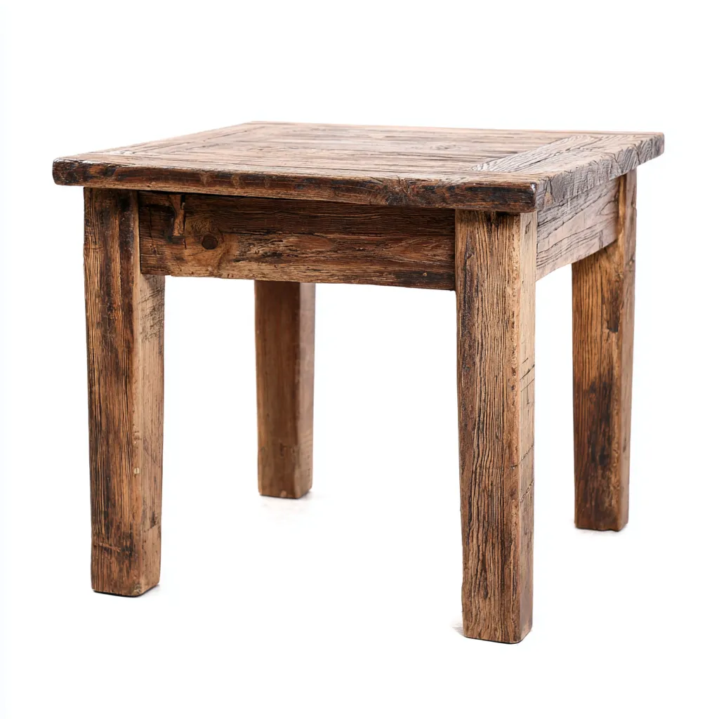 Tavolino da giardino in legno massiccio 50x50x55 cm - marrone naturale - design rustico - per esterni-Comfyify