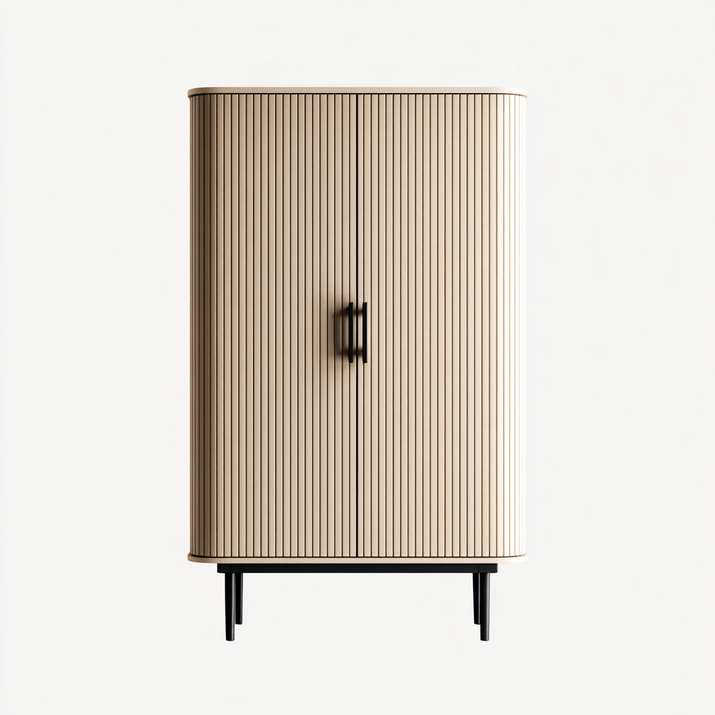 Armadio moderno in legno 100x45x160 cm - marrone - design minimalista-Comfyify