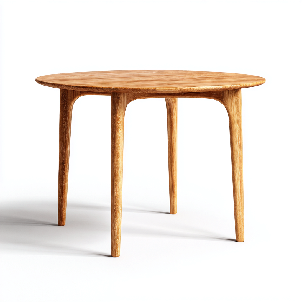 Tavolo da giardino in legno di teak 100x100x75 cm - marrone naturale - design rotondo moderno-Comfyify