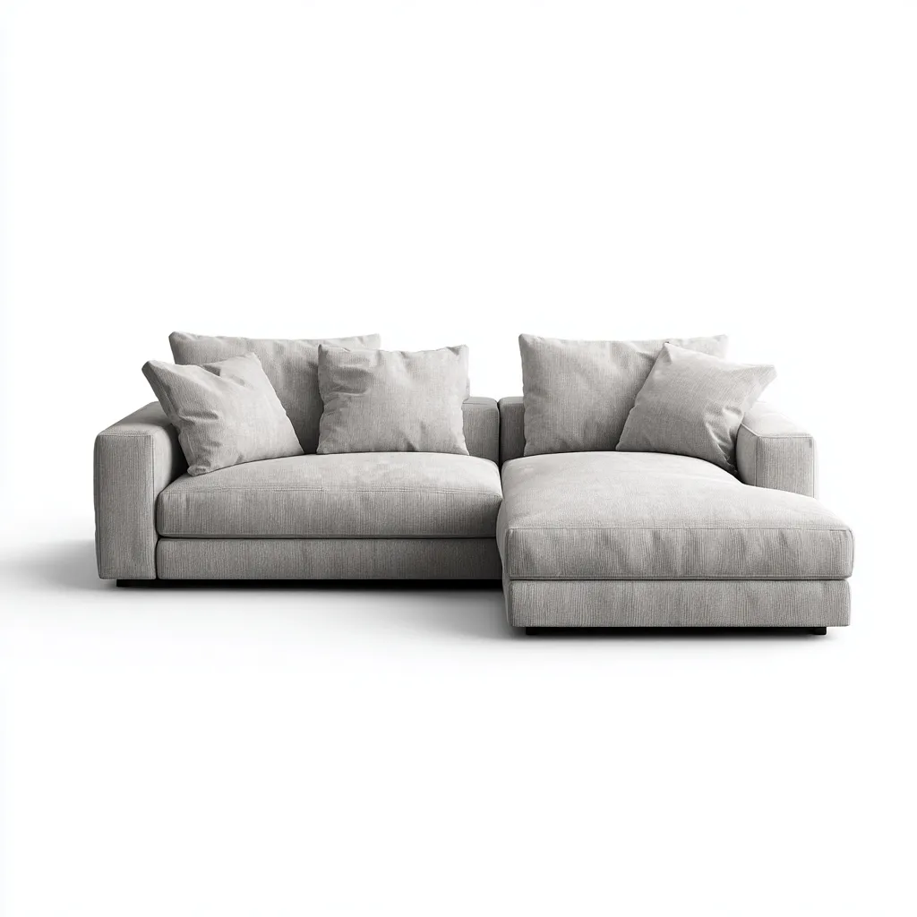 Divano angolare tessuto grigio chiaro 280x175x85 cm - design moderno-Comfyify