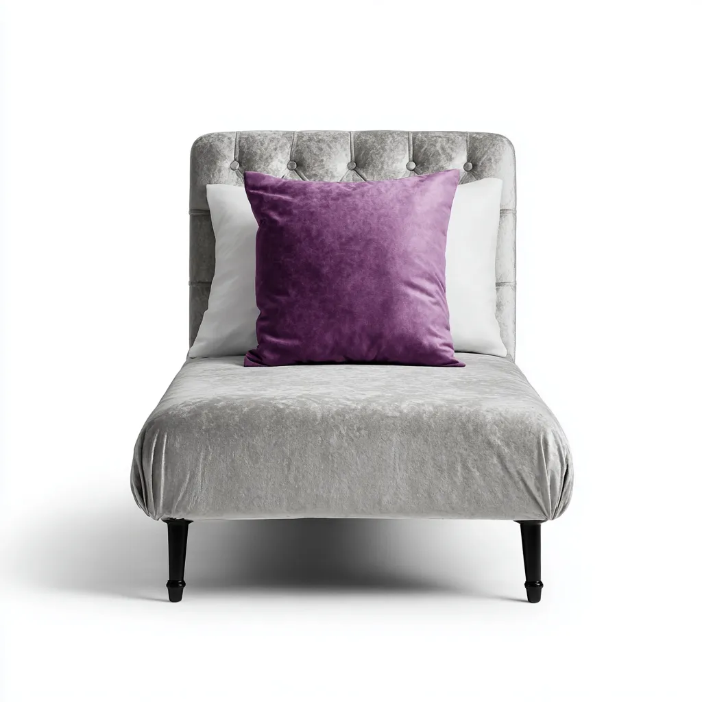 Letto singolo - velluto grigio - 200x100x90 cm - gambe nere - design moderno elegante-Comfyify