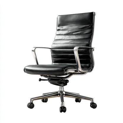 Sedia da ufficio pelle 67x65x115 cm - nero - con braccioli e ruote - design ergonomico moderno-Comfyify