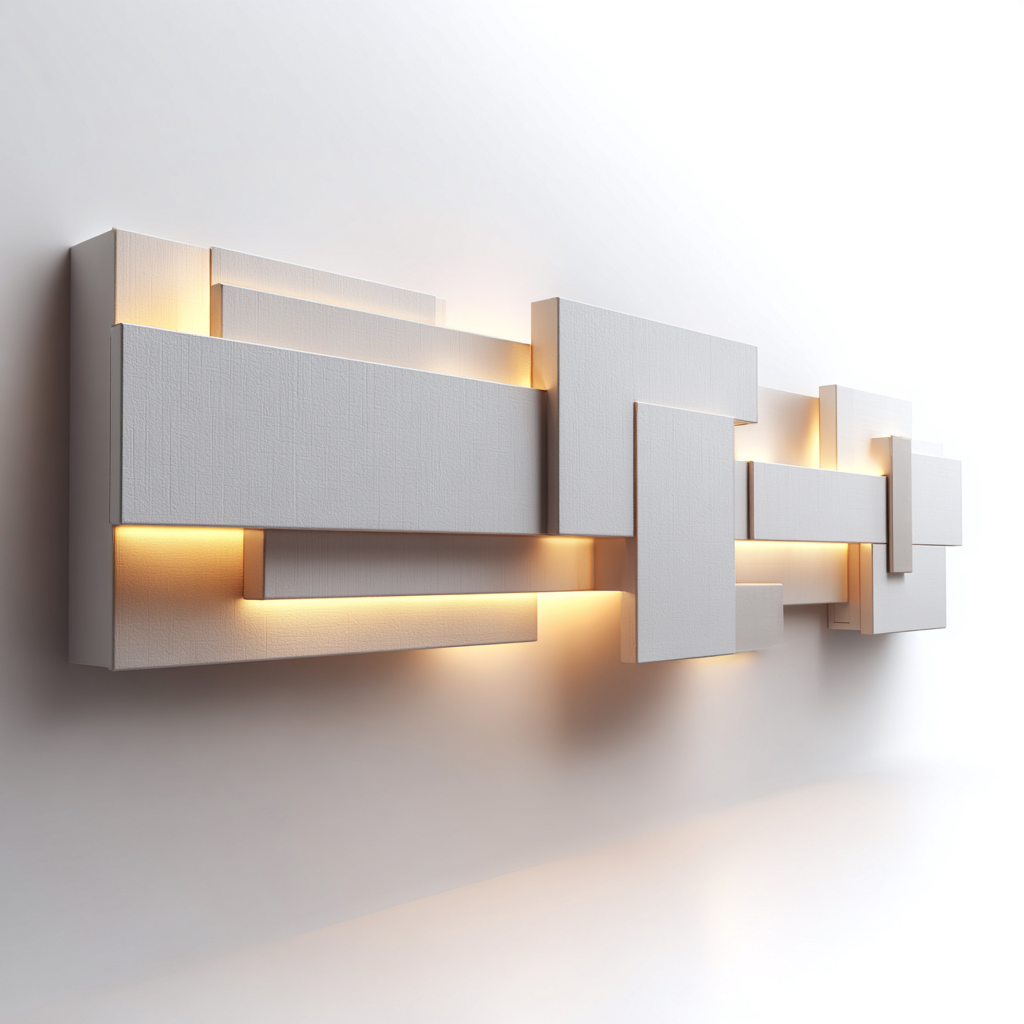 Applique da parete in metallo 95x18x25 cm - bianco - design moderno-Comfyify