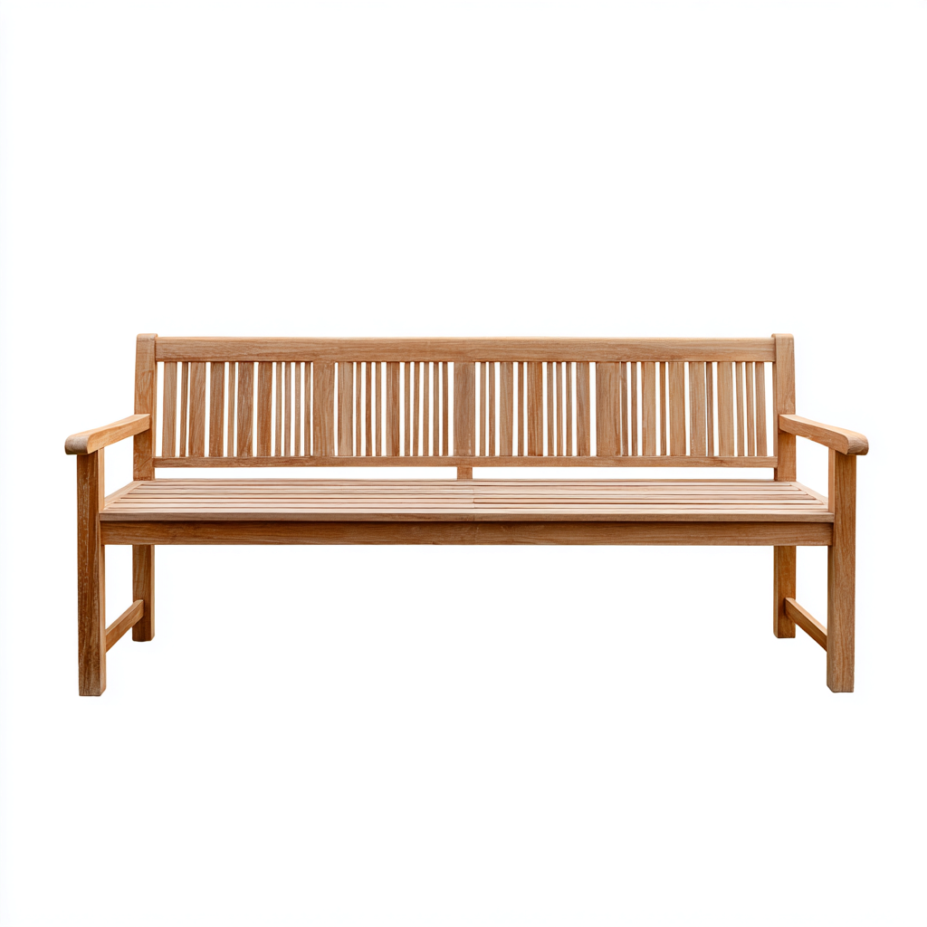 Banc de jardin - bois - 150x60x92 cm - marron - style classique-Snugure
