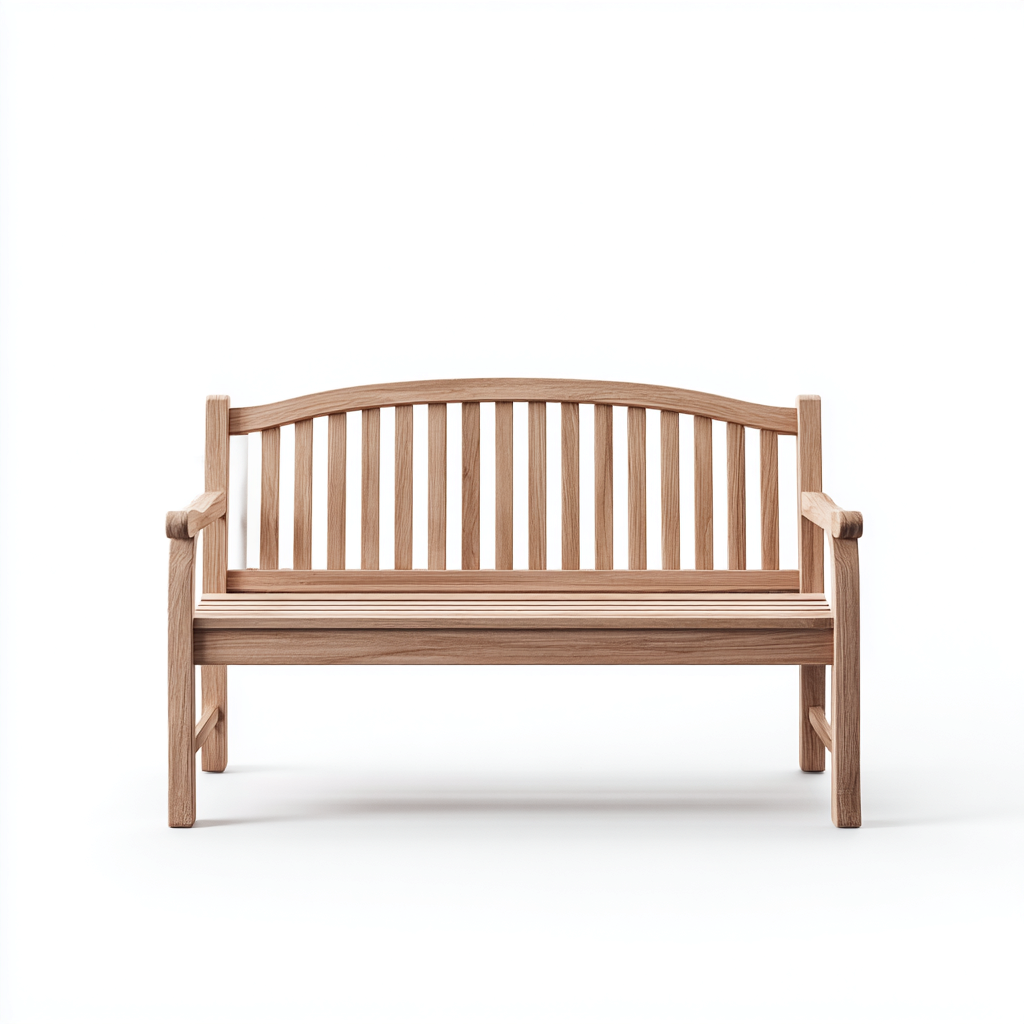 Banc de jardin - bois - 120x60x88 cm - marron - style rustique-Snugure
