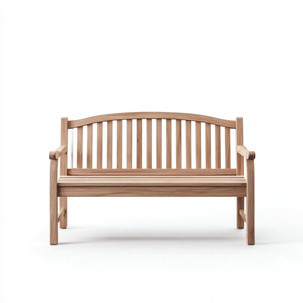 Banc de jardin - bois - 120x60x88 cm - marron - style rustique-Snugure