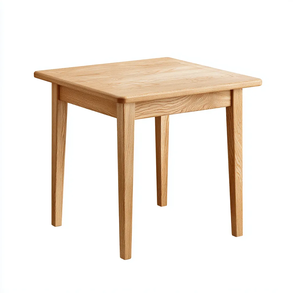 Table de jardin - bois massif - 70x70x75 cm - naturel - style scandinave-Snugure