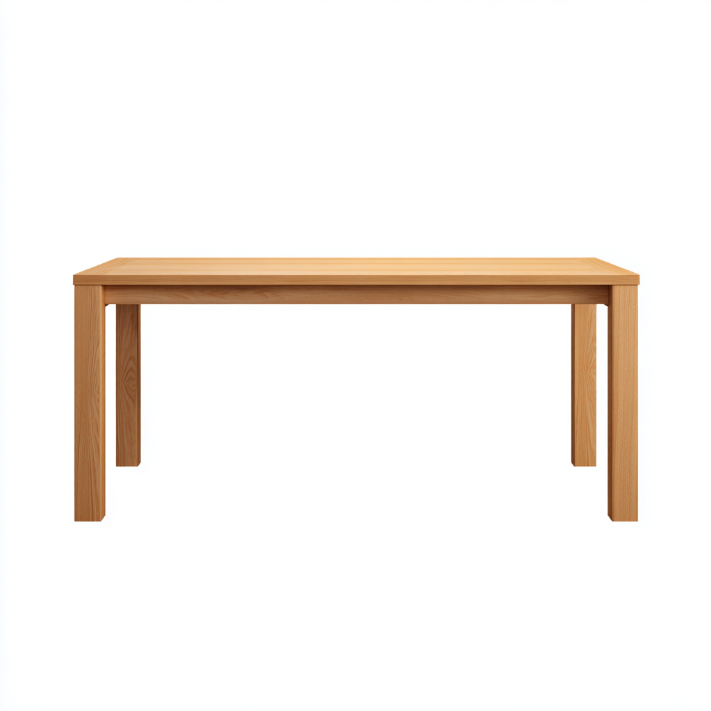 Table basse - bois massif - 120x65x45 cm - chêne clair - style minimaliste-Snugure